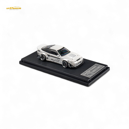 MicroTurbo Custom 180SX - Pandem Rocket Bunny White 1:64