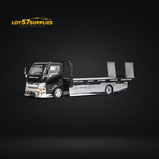 MicroTurbo HINO 300 Custom Flatbed Truck AIT Limited Edition Flatbed 1:64