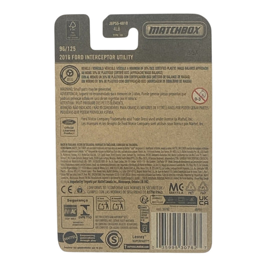 Matchbox 2016 Ford Interceptor Utility - Matchbox Series 96/125