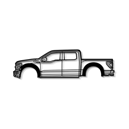 2022 F-150 Raptor 3rd Gen Metal Car Wall Art - MT0782