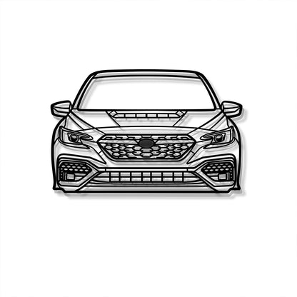 2022 WRX Front View Metal Car Wall Art - MT1373