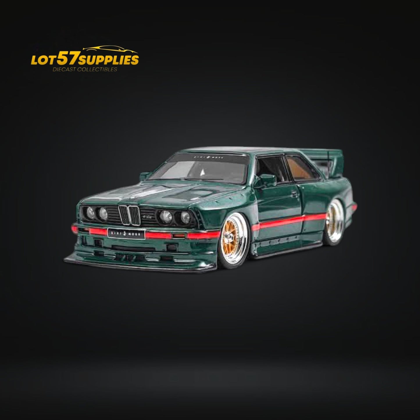 NA BMW E30 Wide-Body Resin Model Green 1:64