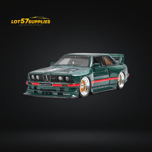 NA BMW E30 Wide-Body Resin Model Green 1:64