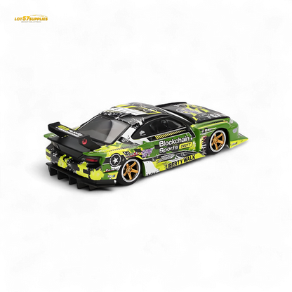 (Pre-Order) MINI-GT Nissan LB-Super Silhouette S15 Silvia #555 V2 2024 Formula Drift Japan - 1:64