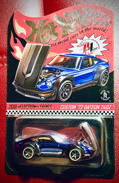 Hot Wheels Red Line Club Selections 2018 Custom ‘72 Datsun 240z Real Riders Exclusive Diecast