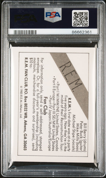 1985 WONDER BREAD ROCK STARS R.E.M. ROCK STARS # - PSA 8