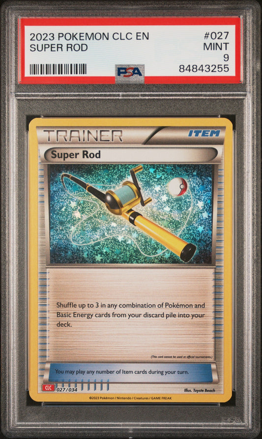 2023 POKEMON CLASSIC CHARIZARD & HO-OH ex DECK SUPER ROD #27 PSA 9