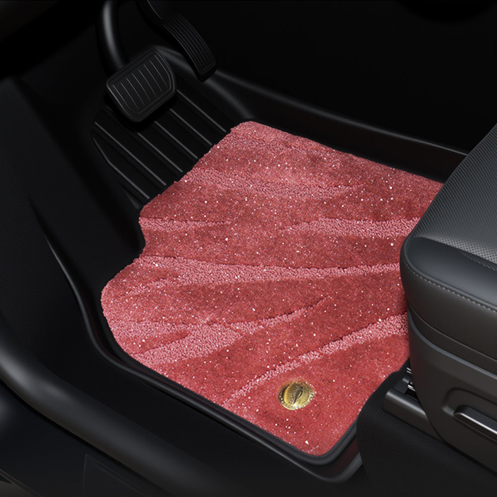 TESERY TPE+Carpet Double Layer Floor Mats for Model Y Juniper
