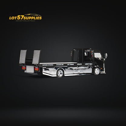 MicroTurbo HINO 300 Custom Flatbed Truck AIT Limited Edition Flatbed 1:64