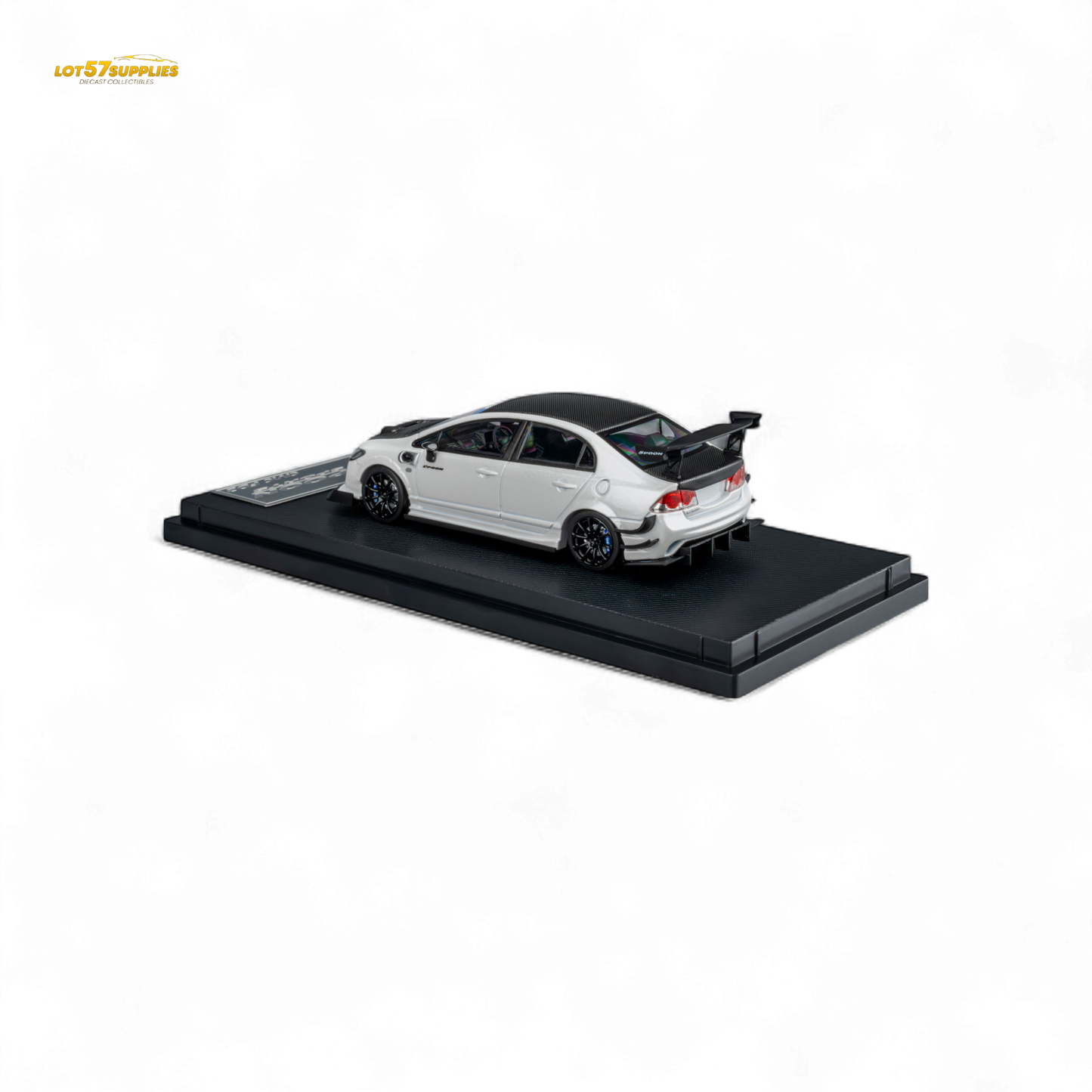 Microturbo Honda Civic Type R FD2 Spoon Sports - Metallic White 1:64