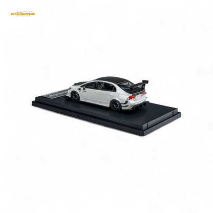 Microturbo Honda Civic Type R FD2 Spoon Sports - Metallic White 1:64