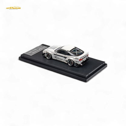 MicroTurbo Custom 180SX - Pandem Rocket Bunny White 1:64