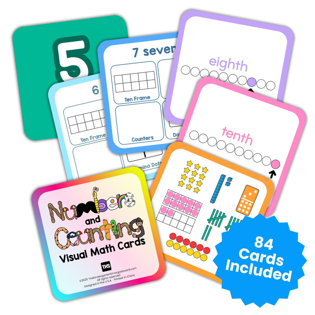 TKS Numbers and Counting Visual Math Cards Set