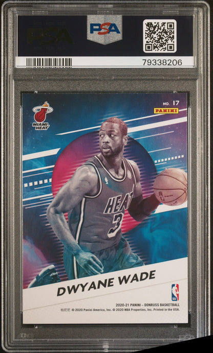 2020 PANINI DONRUSS RETRO SERIES DWYANE WADE #17 - PSA 10