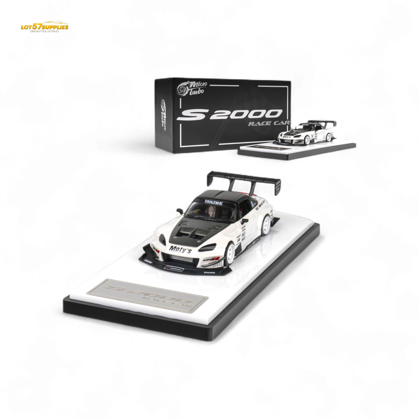 Microturbo Custom S2000 - Metallic White TOP FUEL 1:64