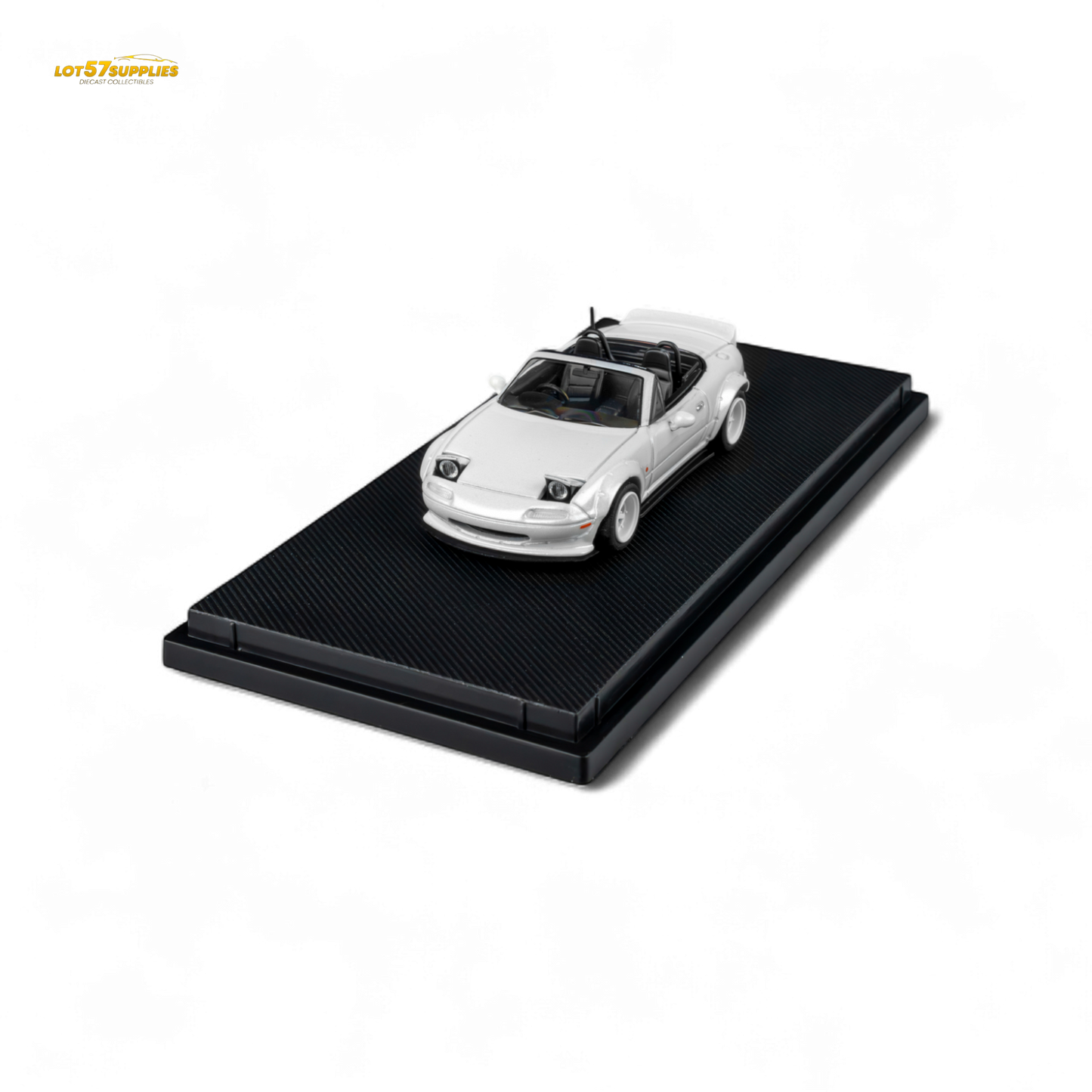 Microturbo Custom MX5 Rocket Bunny - Metallic White 1:64