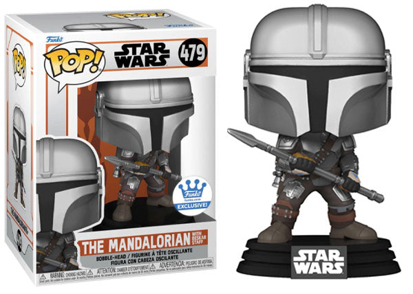 The Mandalorian (w/ Beskar Staff) 479 - Funko Shop Exclusive