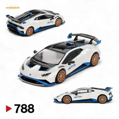 Mini-GT Lamborghini Huracán STO Bianco Asopo #788 1:64