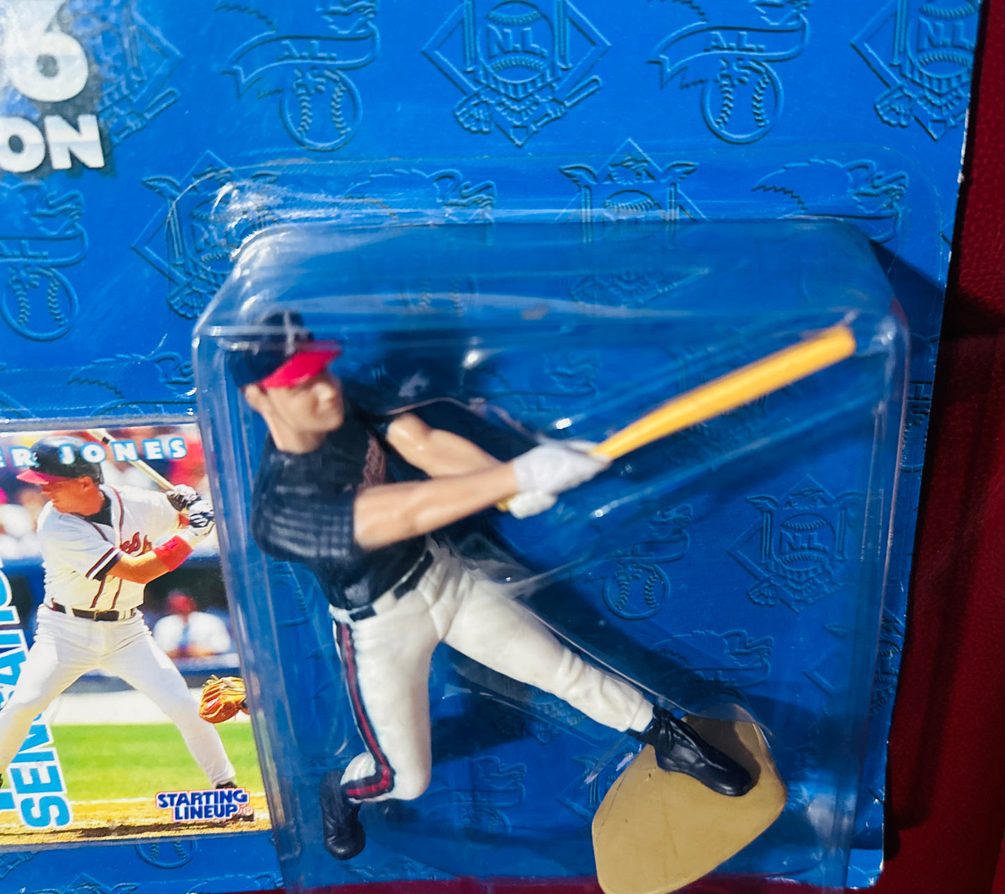 Kenner Starting Lineup 1996 Chipper Jones Atlanta Braves - Rare Clear Bubble - Rookie Figure