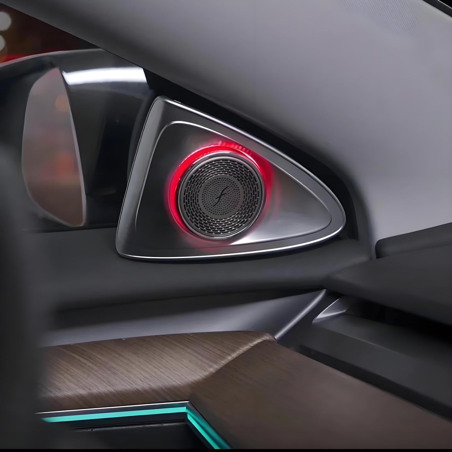 4D Rotating LED Ambient Tweeter Speakers for Tesla Model 3/Y【2PCS】