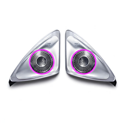 4D Rotating LED Ambient Tweeter Speakers for Tesla Model 3/Y【2PCS】