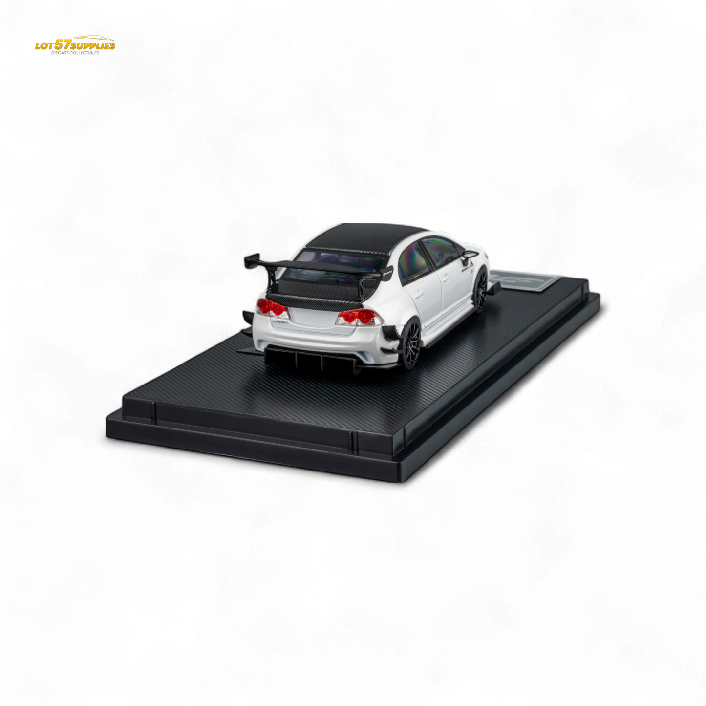Microturbo Honda Civic Type R FD2 Spoon Sports - Metallic White 1:64
