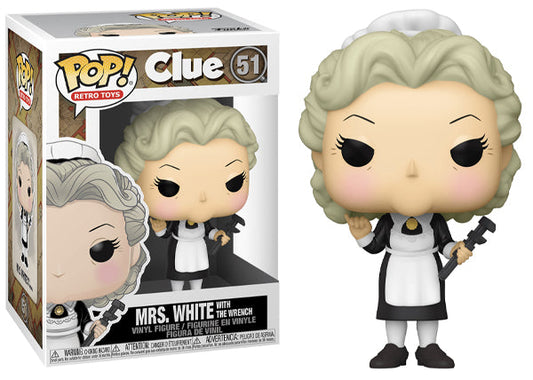 Mrs. White w/ the Wrench (Clue, Retro Toys) 51