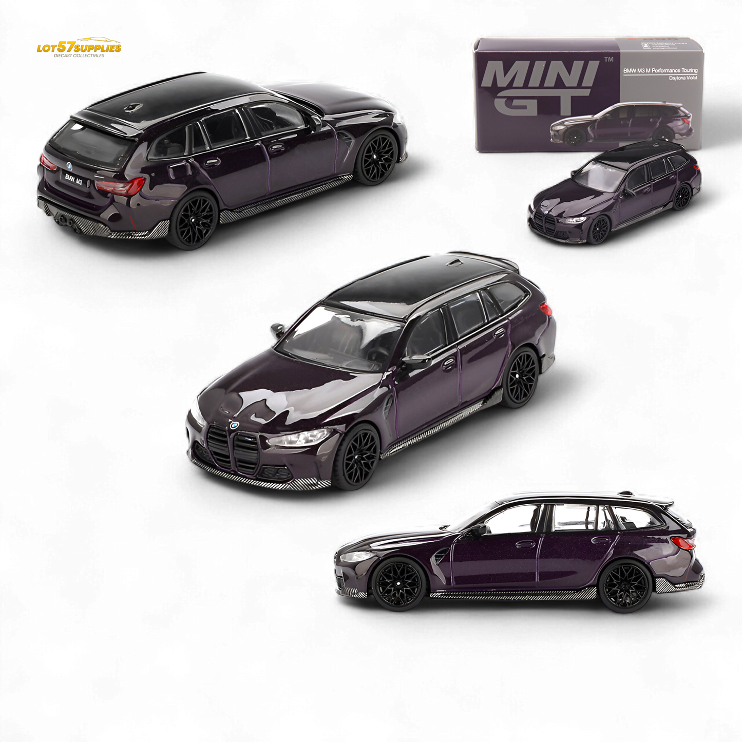 Mini-GT BMW M3 M Performance Touring Daytona Violet #896 1:64
