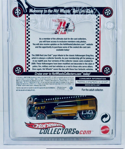 2009 Hot Wheels RLC Volkswagen Drag Bus Club Car – Taxi Edition (#3295 of 7000) – Spectraflame Yellow
