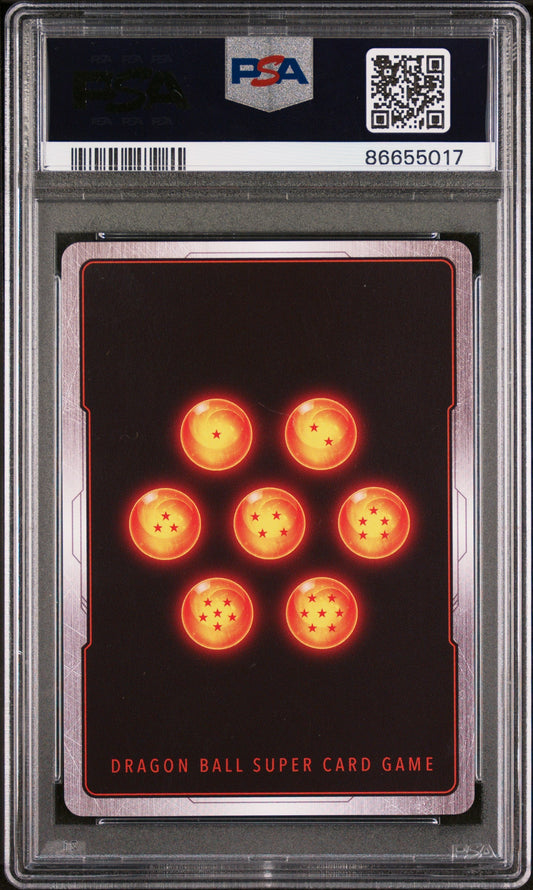 2022 DRAGON BALL SUPER DAWN OF THE Z-LEGENDS SS VEGETA, BRS/STRGTH #P-401 PSA 10