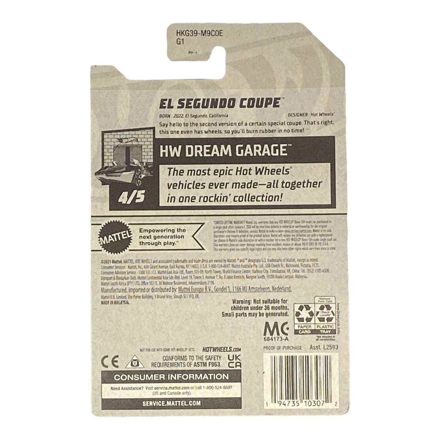 Hot Wheels El Segundo Coupe - Dream Garage Series 4/5