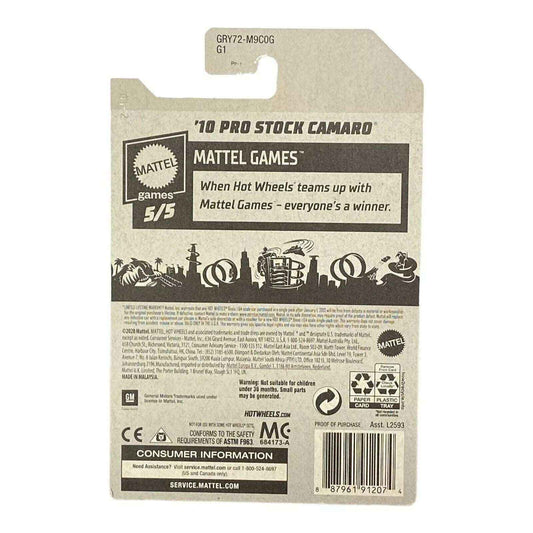 Hot Wheels '10 Pro Stock Camaro - Pictionary - Mattel Games Series 5/5