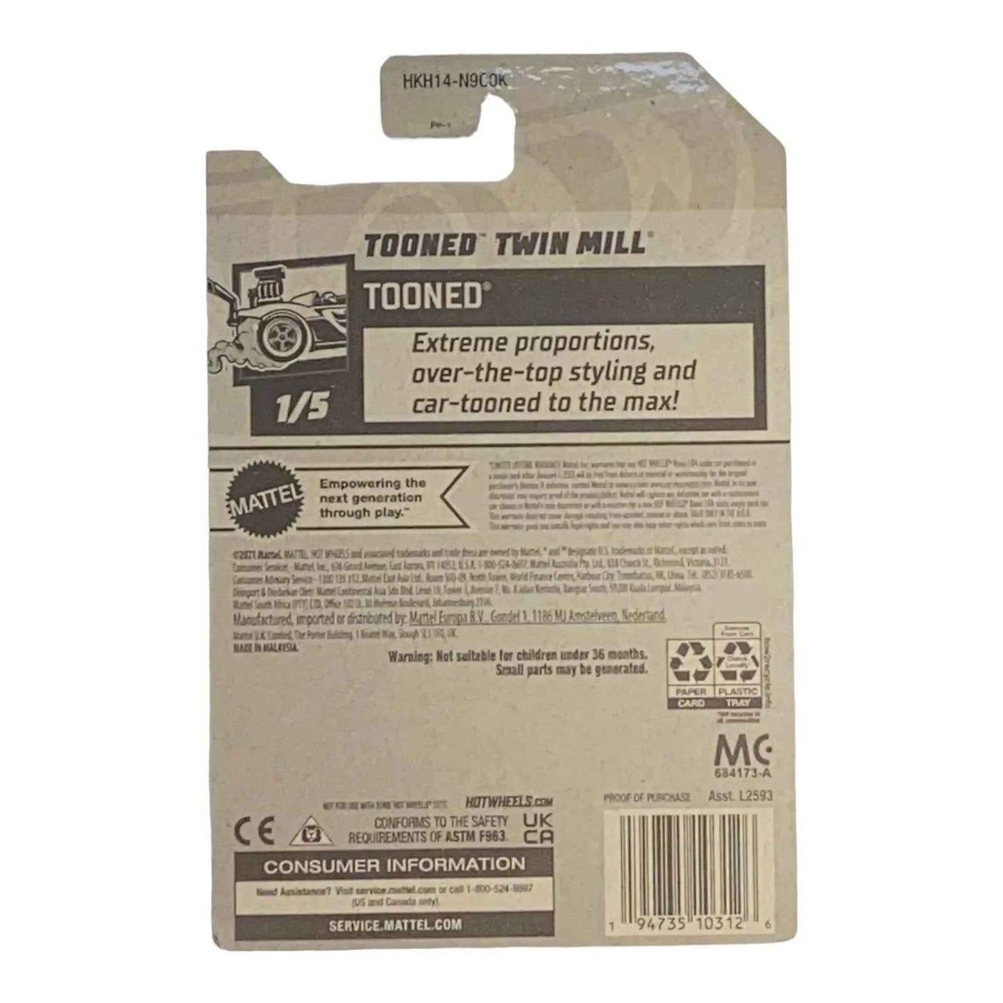 Hot Wheels Tooned Twin Mill - Tooned Series 1/5