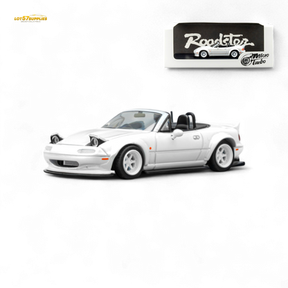 Microturbo Custom MX5 Rocket Bunny - Metallic White 1:64