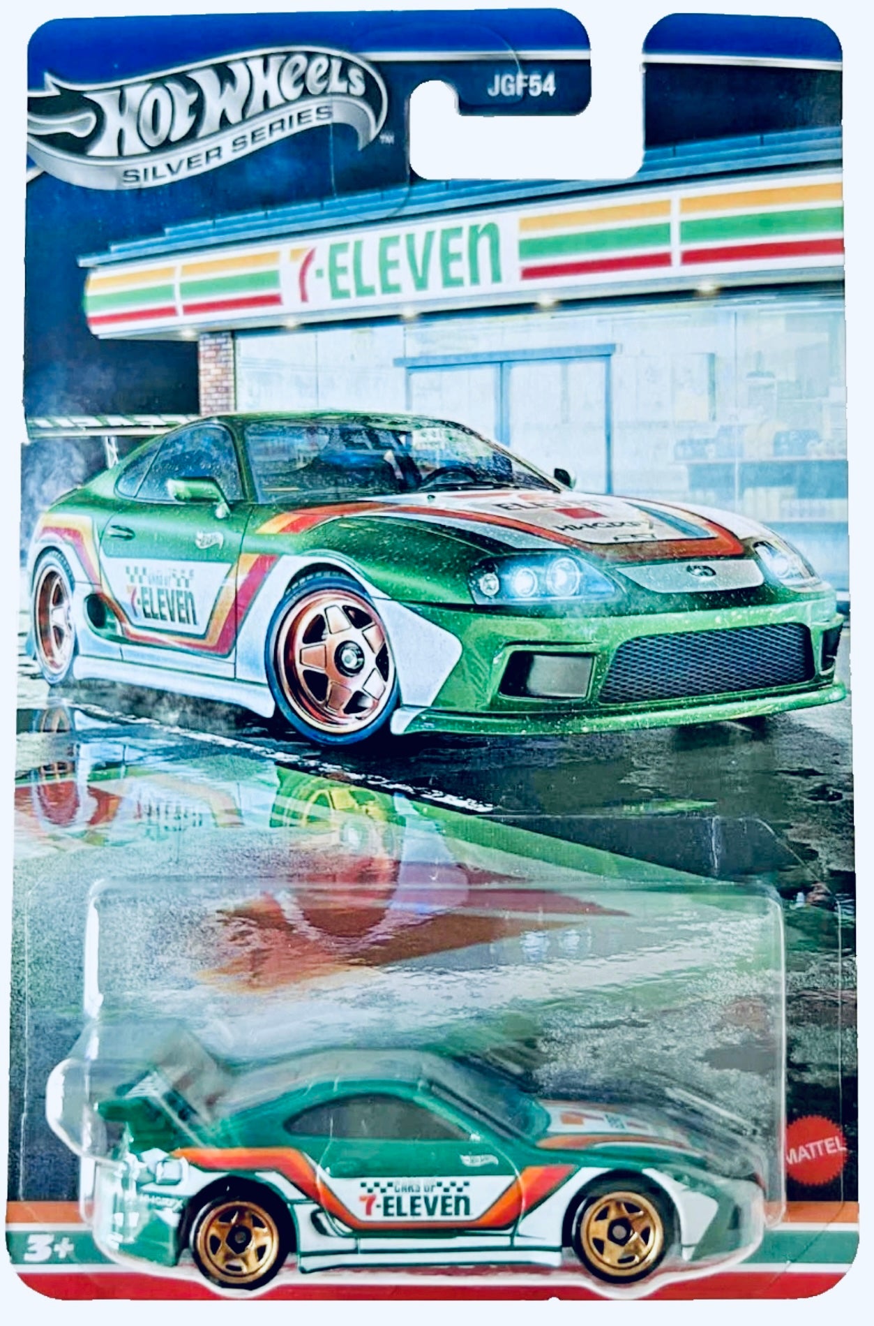 Hot Wheels Silver Series Toyota Supra 7-Eleven Exclusive Diecast