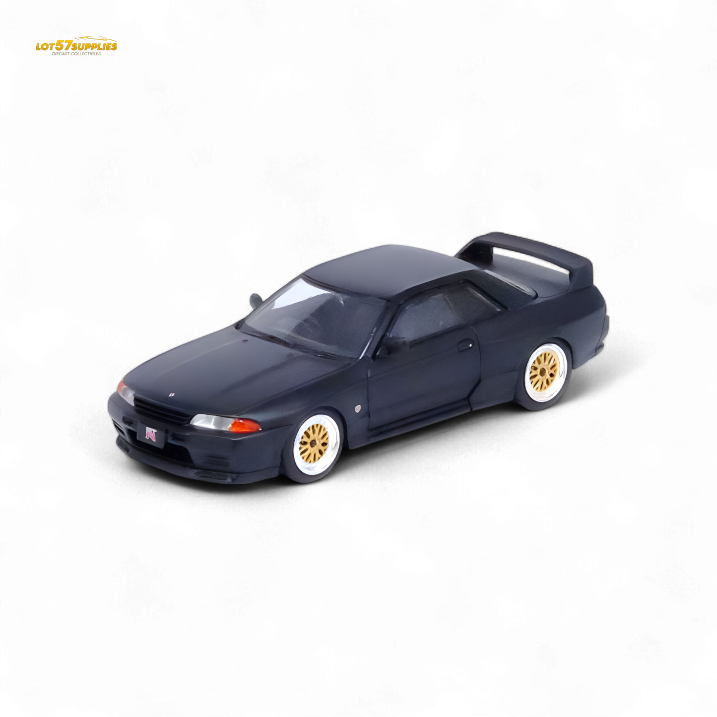 Inno64 Nissan Skyline GT-R R32 Matt Black "THE DIECAST COMPANY" Special Edition 1:64 IN64-R32-MB