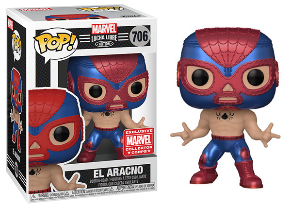 El Aracno (Metallic, Marvel Lucha Libre) 706 - Collector Corps Exclusive