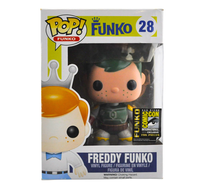 Boba Fett Freddy Funko (Green Hair) 28 - 2014 SDCC Exclusive/196 Made [Light Damage]