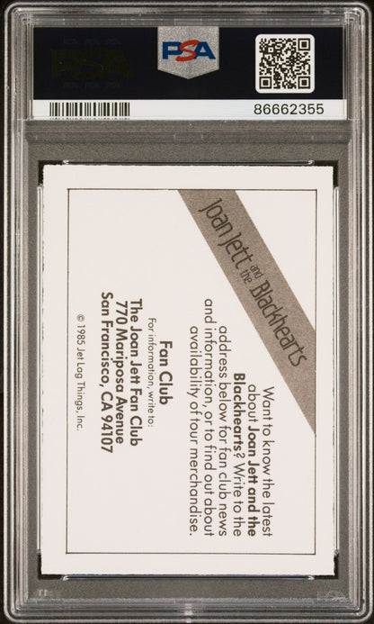 1985 WONDER BREAD ROCK STARS JOAN JETT/BLACKHEARTS ROCK STARS # - PSA 9