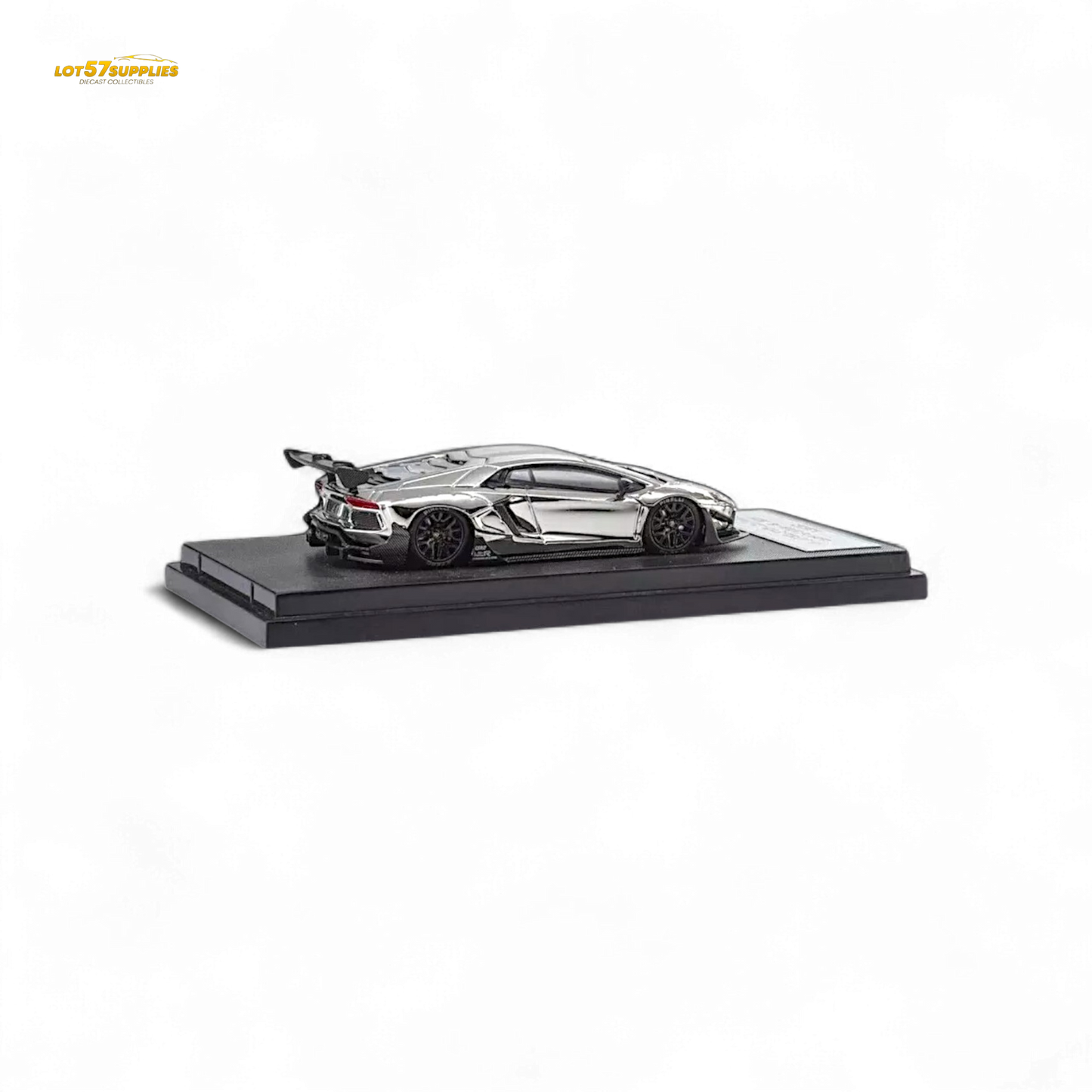Star Model 1:64 Aventador LBWK LP700-4 Chrome Silver 1:64
