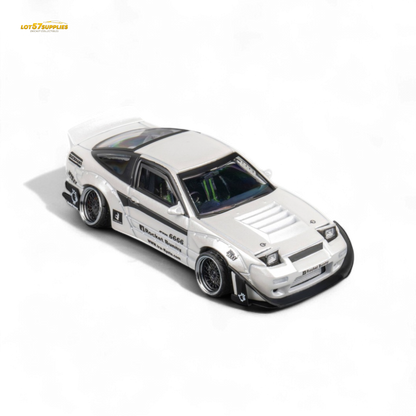 MicroTurbo Custom 180SX - Pandem Rocket Bunny White 1:64