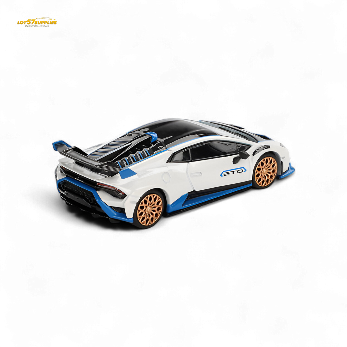 Mini-GT Lamborghini Huracán STO Bianco Asopo #788 1:64