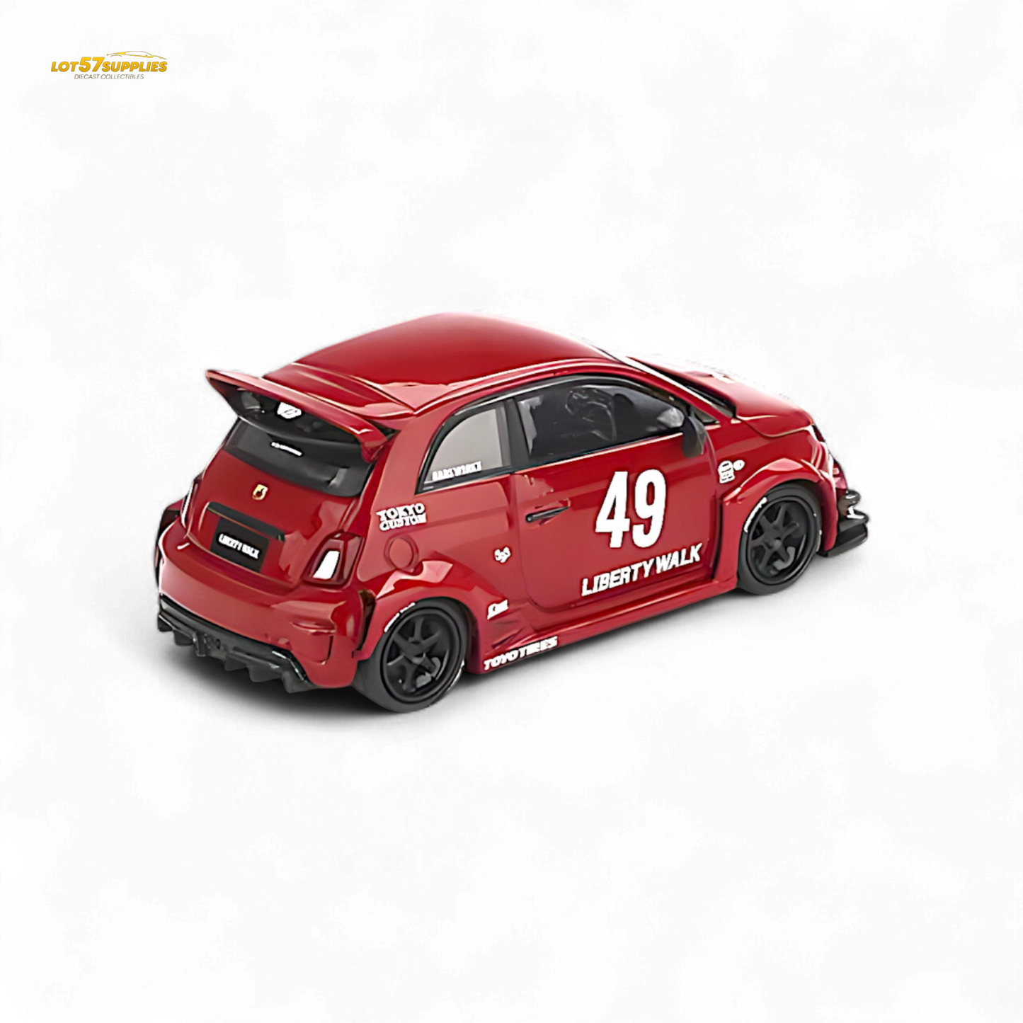 Mini-GT LB-WORKS x Abas Works ABARTH 595 Red 1:64 MGT00963