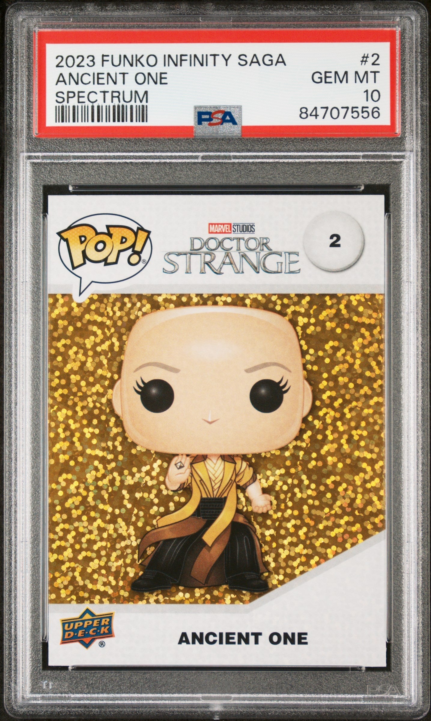 2023 UPPER DECK FUNKO POP MARVEL  ANCIENT ONE SPECTRUM #2  PSA 10