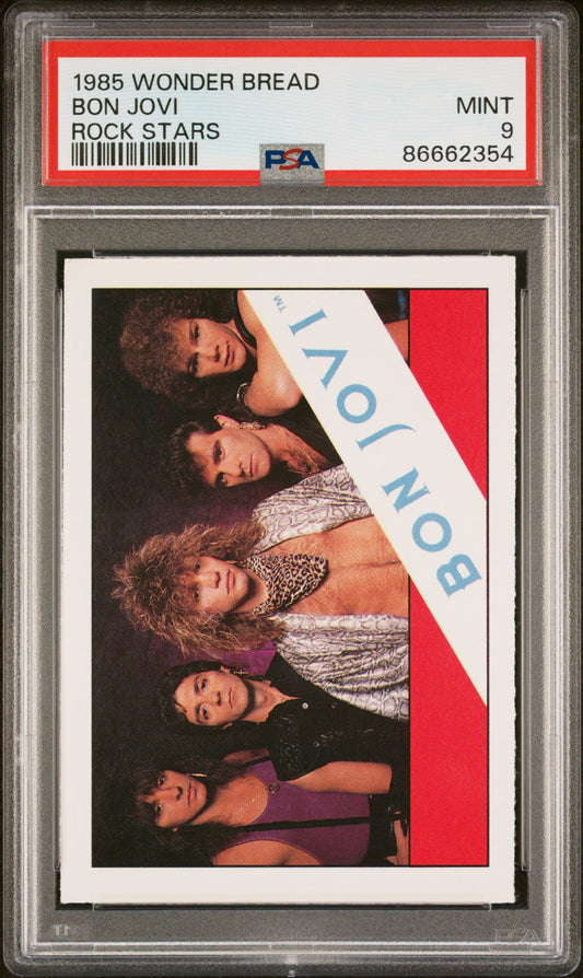 1985 WONDER BREAD ROCK STARS BON JOVI ROCK STARS # - PSA 9