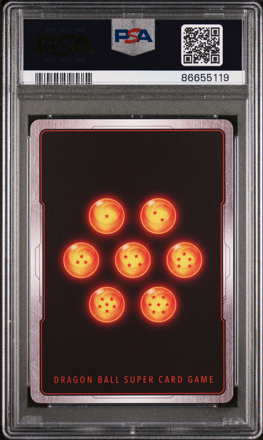 2022 DRAGON BALL SUPER DAWN OF THE Z-LEGENDS SS VEGETA, BRS/STRGTH #P-401 PSA 10