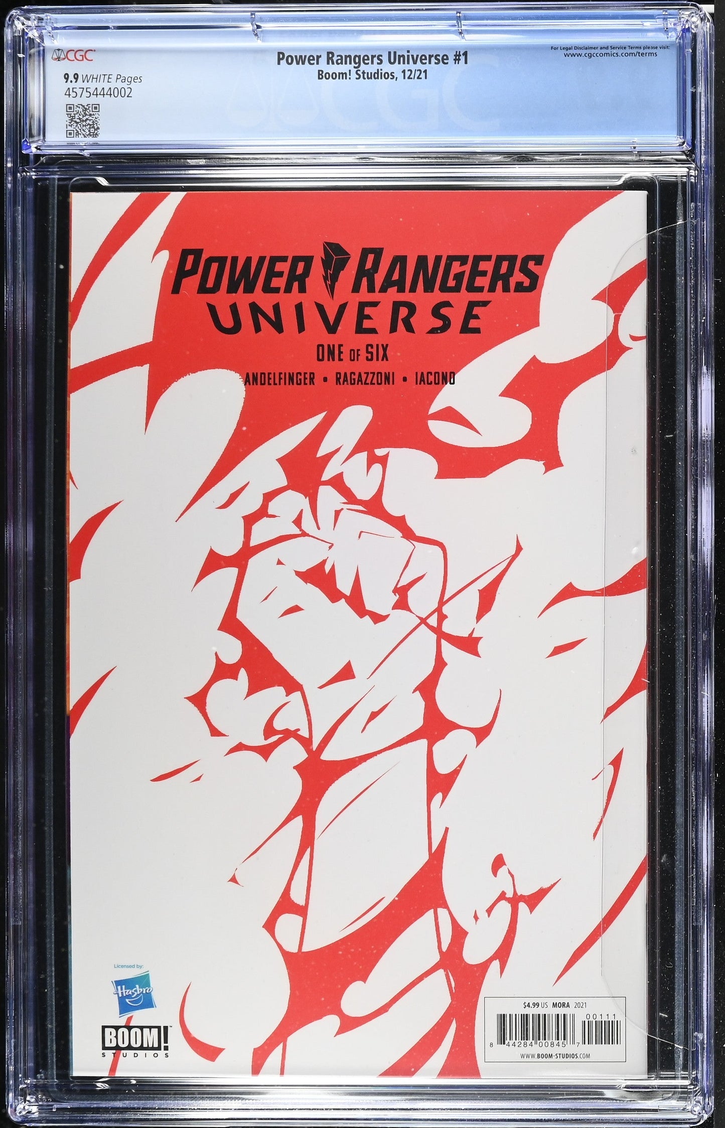 Power Rangers Universe #1 (12/21) Graded CGC 9.9