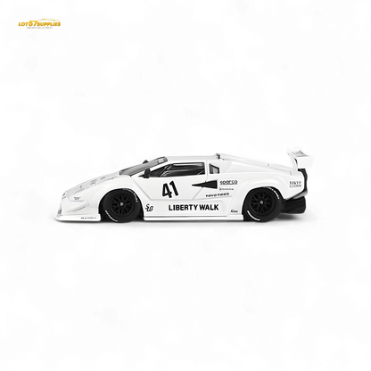 Mini-GT Lamborghini Countach LB-WORKS White 2024 Tokyo Auto Salon 1:64 MGT00966