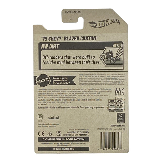 Hot Wheels '75 Chevy Blazer Custom - HW Dirt Series 5/10