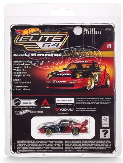 2025 Hot Wheels Elite 64 Porsche 911 GT2 EVO 993 Exclusive